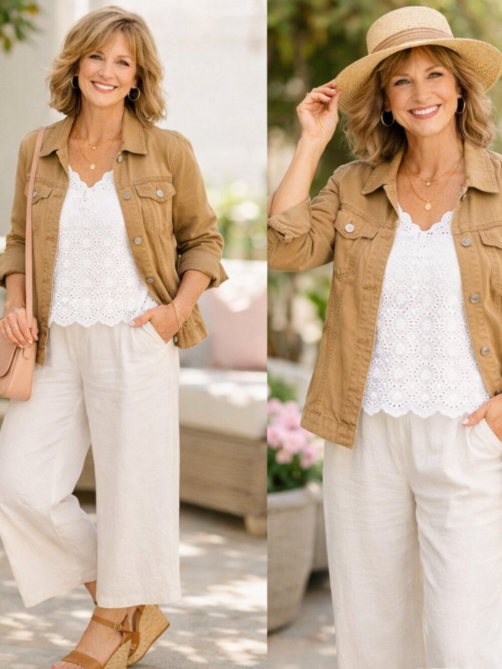 Turtle Bay New York Light Tan  Cotton Lightweight Jacket Size M